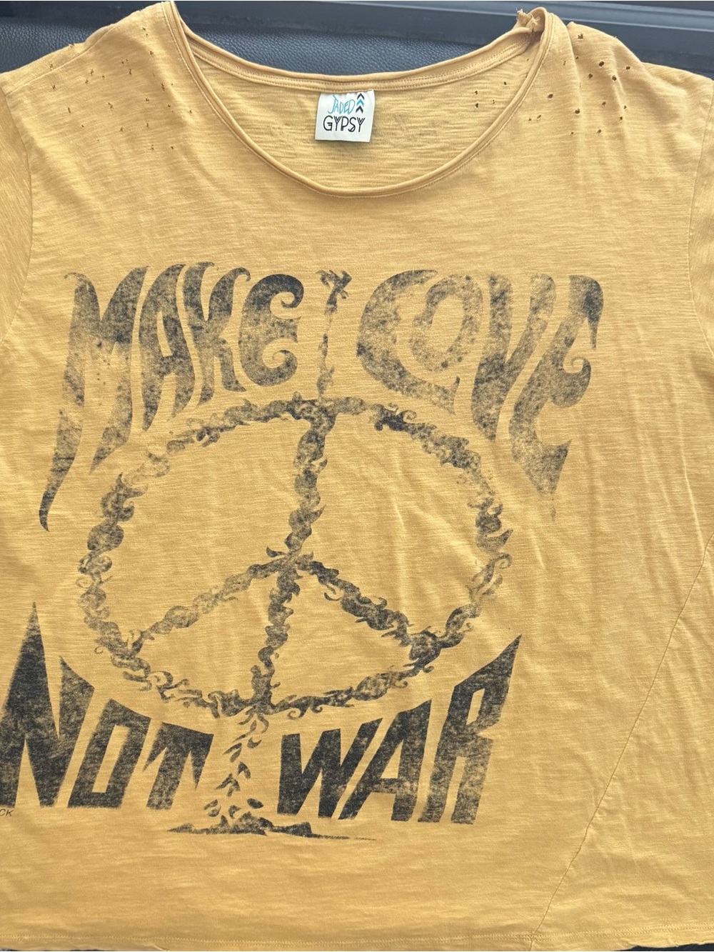 House of Jaded Gypsy Worn & Weathered Boho Distressed Graphic Tee